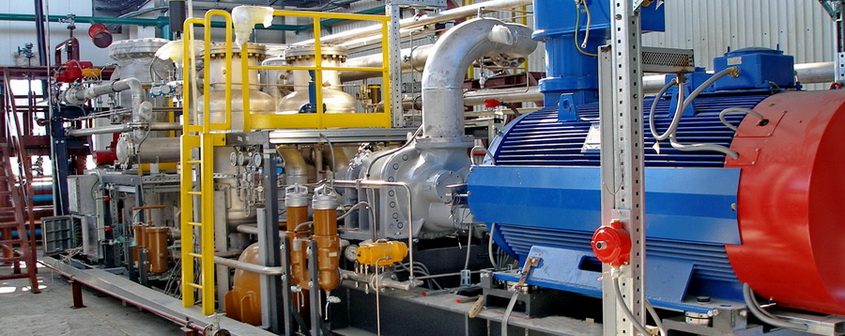 Gas booster unit as part of associated gas BCS